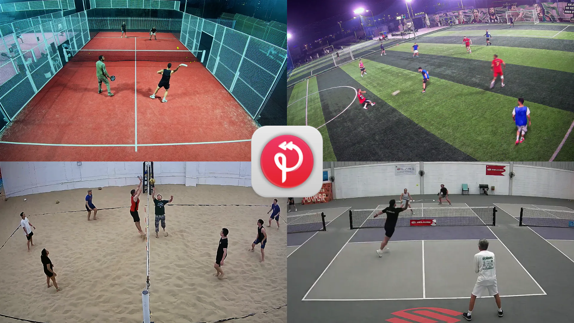 PUSHIT camera being installed at a sports club