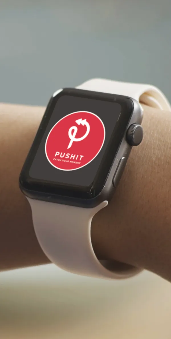 PUSHIT Watch — multiple input methods to create highlights